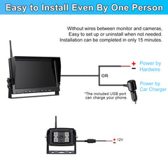 FOOKOO HD 1080P  10-inch Wireless Backup Camera System (DW101SL)