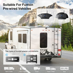 FOOKOO HD 1080P 7-Inch Wireless RV Backup Camera System (DW7)