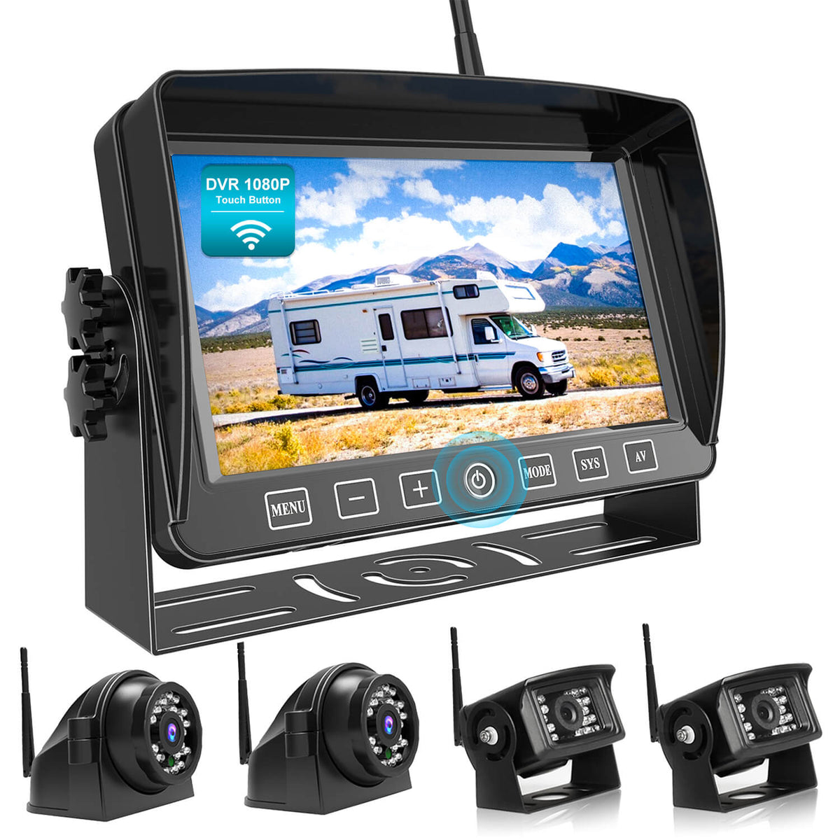 FOOKOO HD 7” Wireless Backup Camera System (DW704)