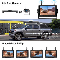 Fookoo HD 1080P 7-Inch Wireless License Plate Backup Camera System (DW7CT)