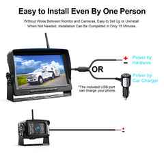 FOOKOO HD 1080P 9-Inch Wireless Backup Camera System (DW901)