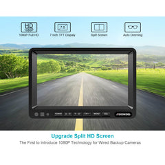 Fookoo 7” 1080P Wired Backup Camera System (FHD2)